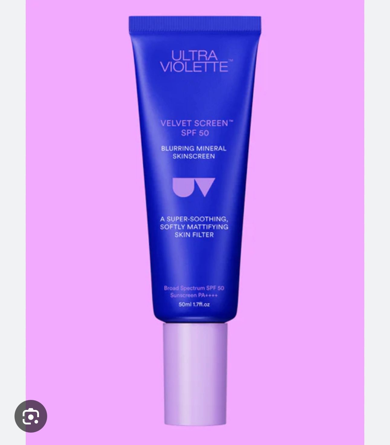 ULTRA VIOLETTE VELVET SCREEN BLURRING MINERAL SKINSCREEN SUNSCREEN SPF50