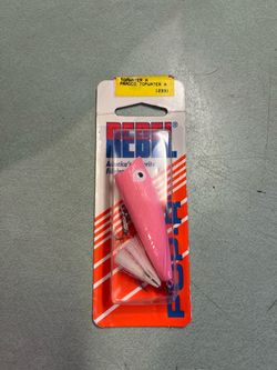 Vintage 2004 rare pink Rebel Pop-R  fishing lure new in package