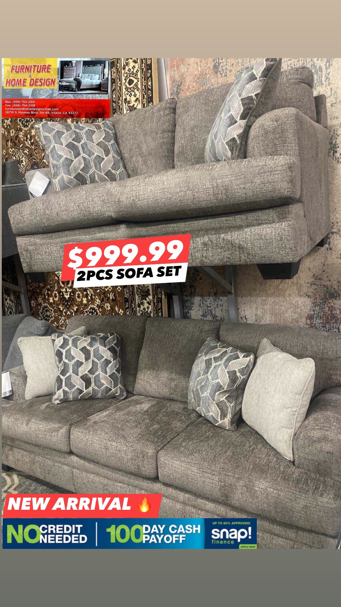 2pcs Sofa Set