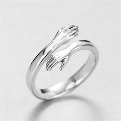 925 STERLING SILVER ADJUSTABLE HUG RINGS 