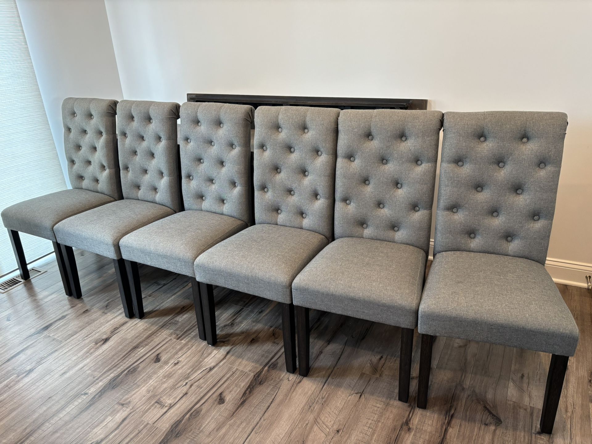 Dining Chairs set of 6 Gray