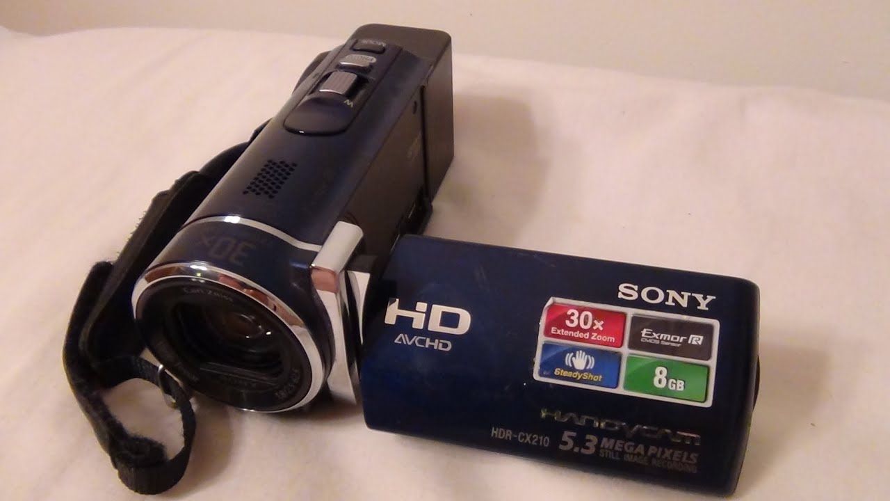 Handycam 5.3 megapixels Sony HDR CX210