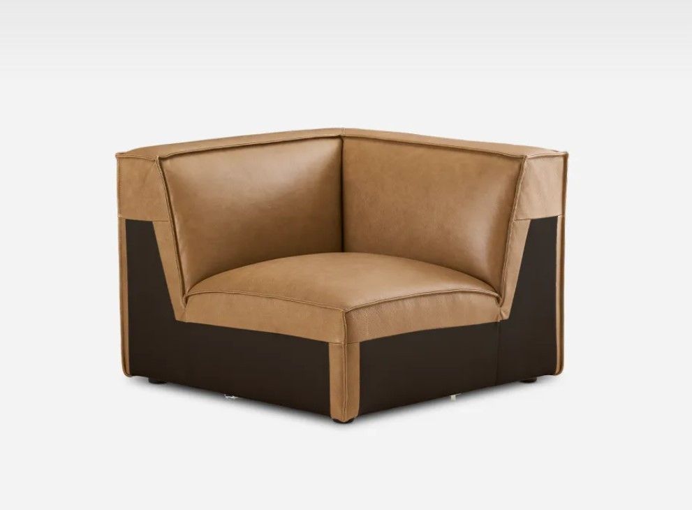 OPEN BOX! Castlery Jonathan Leather Corner Sofa
