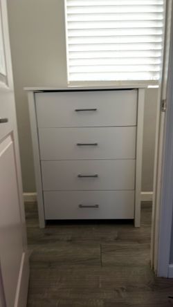 White modern clothes drawer