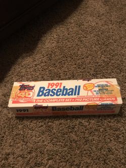 1991 Topps baseball card set unopened
