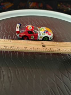 Die-Cast Race Car Toy #12 with Sponsor Livery