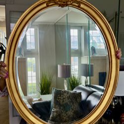VERY LARGE BEAUTIFUL GOLD MIRROR 