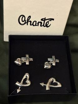 Chante Silver Heart Earrings