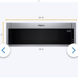 New sealed box, Whirlpool - 1.1 cu. ft. Capacity- 1000 Watts- Low Profile Design- Sensor Cooking- Stainless Steel Finish $ 360.00 O.B.O.