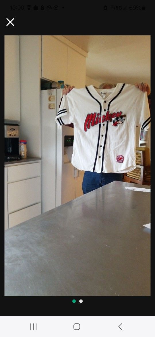 Vintage Disney Mickey baseball jersey
