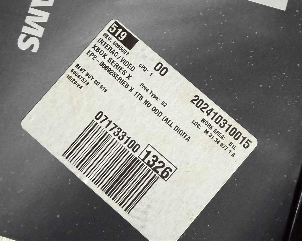 Xbox series X Digital 1TB