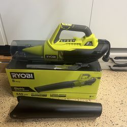 RYOBI 135 MPH 440 CFM 8 Amp Corded Electric Jet Fan Leaf Blower