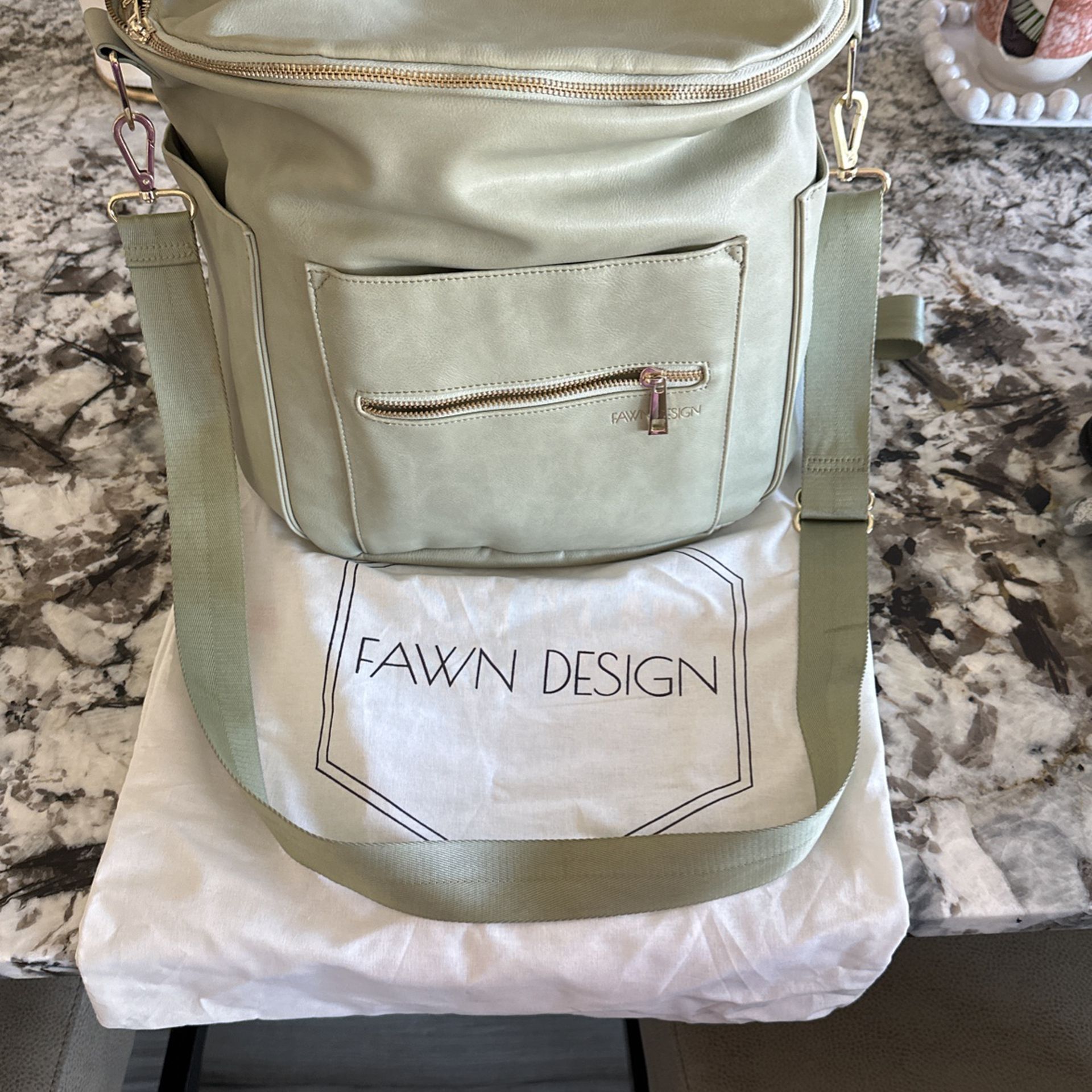 Fawn Diaper Backpack, Limited Edition Sea Green 