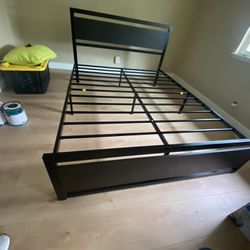 Queen Bed Frame Really Strong 50.00 