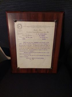 Old Anchor line Historical Document/Henderson brothers limited The Ship Tuscania Was  Torpedo By  German U-boat