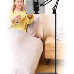(3034) Tablet Floor Stand, Adjustable Universal 360-degree Rotatable Metal Tablet Holder, Phone Stand for iPad/iPhoneX/iPad Pro or Other 4.7~12.9 Inch