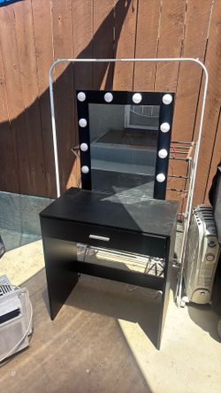 Vanity with lights