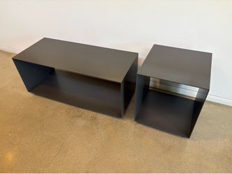 Metal Coffee Table and End Table