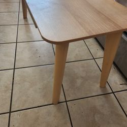 Wooden IKEA TV Table 