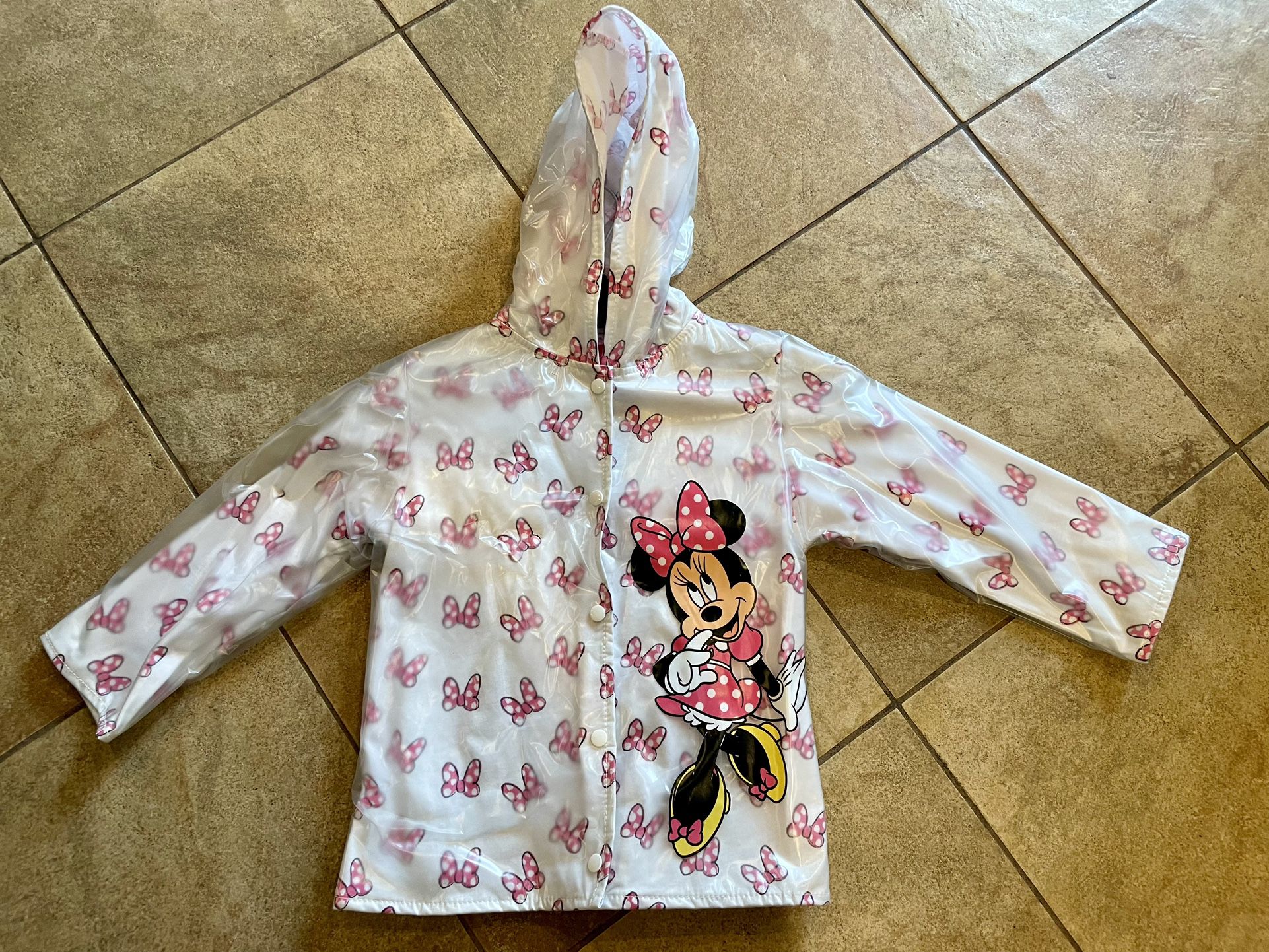 Disney Minnie Mouse Raincoat Sz 3T