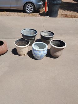 Large Planter Pots And Terracotta Hose Reeler