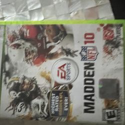 Xbox 360 Game Madden 10 Game 