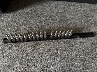 Magnetic socket tool set holder
