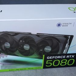 NEW PNY GeForce RTX 5080 OC Triple Fan Graphics Video Card