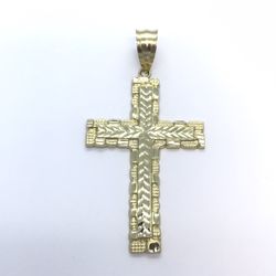 Gold 10k Cross Pendant New 
