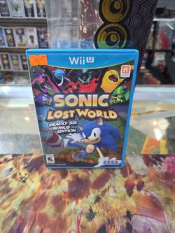 Sonic Lost World - Nintendo Wii U with Manual Complete CIB