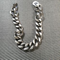 Stainless Steel Curb Link 9" Bracelet 12.8 mm