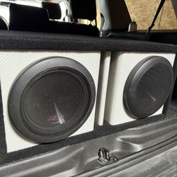 Alpine Type R 10 inch Subwoofers in new ported box.