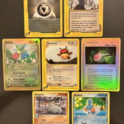 7 E Readers Pokemon Cards in Near Mint Condition