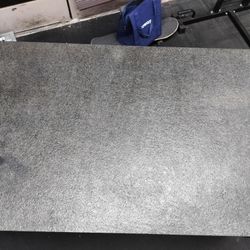 High-End Black Metal (Stone-textured) & Wood Dining Table