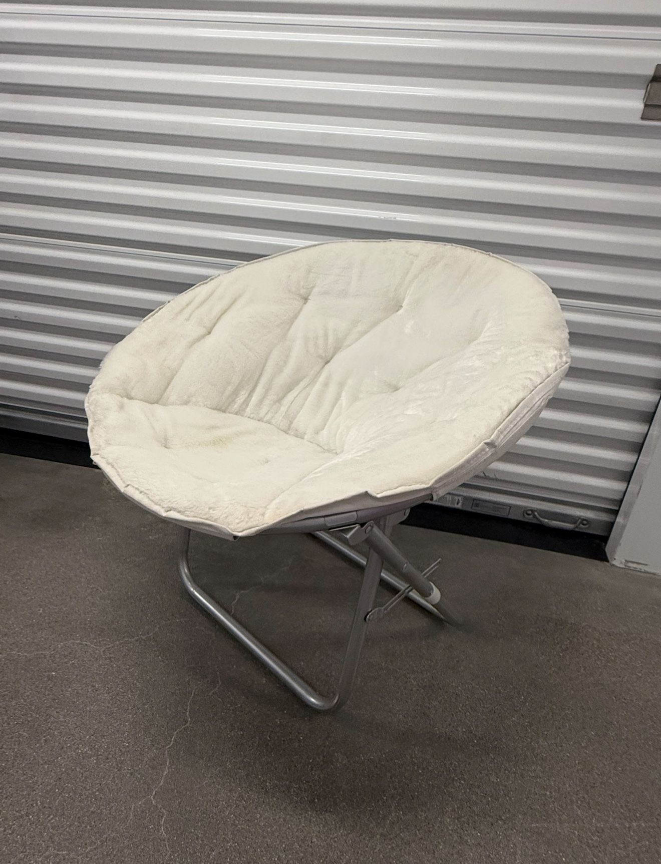 White Fur Hammock Chair
