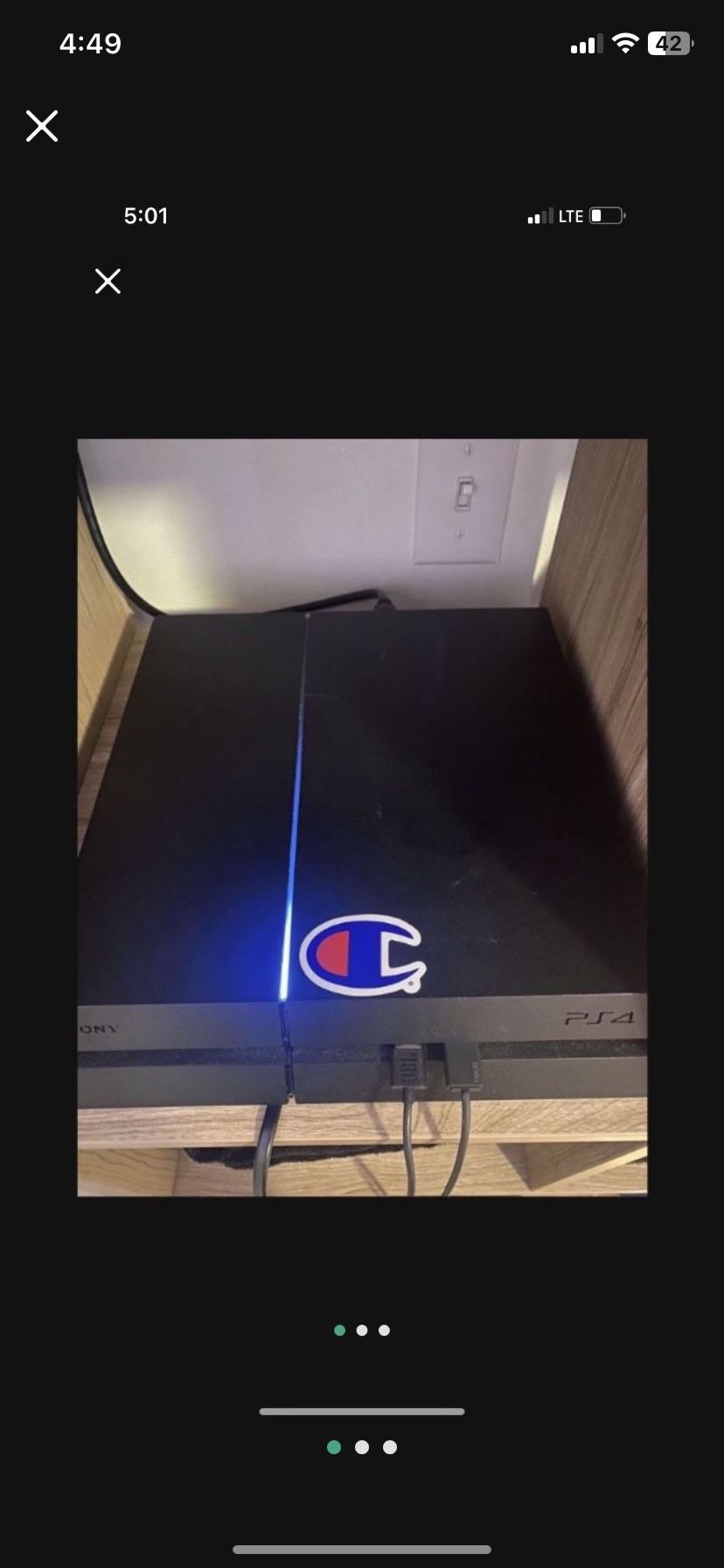 ps4 with 6 games. games are in photos