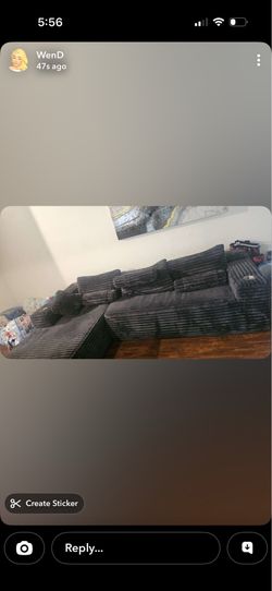Gray couch barely used