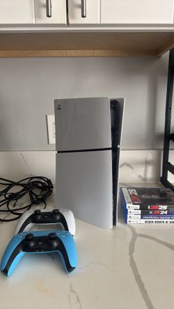 PlayStation 5 Slim Bundle with Controllers and Games