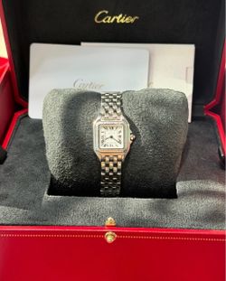 🔸PRE-OWNED: WSPN0006 Cartier Panthere SS Small Silver Dial 🔸 🔸2024 🔸complete set 🔸20 links
