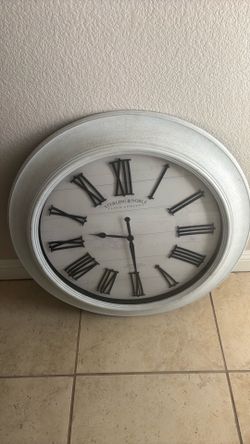 Big Round White Clock