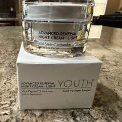 NEW SHAKLEE YOUTH ADVANCED RENEWAL NIGHT CREAM – LIGHT 1.7 OUNCES Anti-Aging