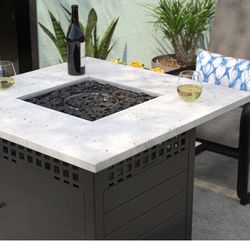 Fire Pit Stone Table