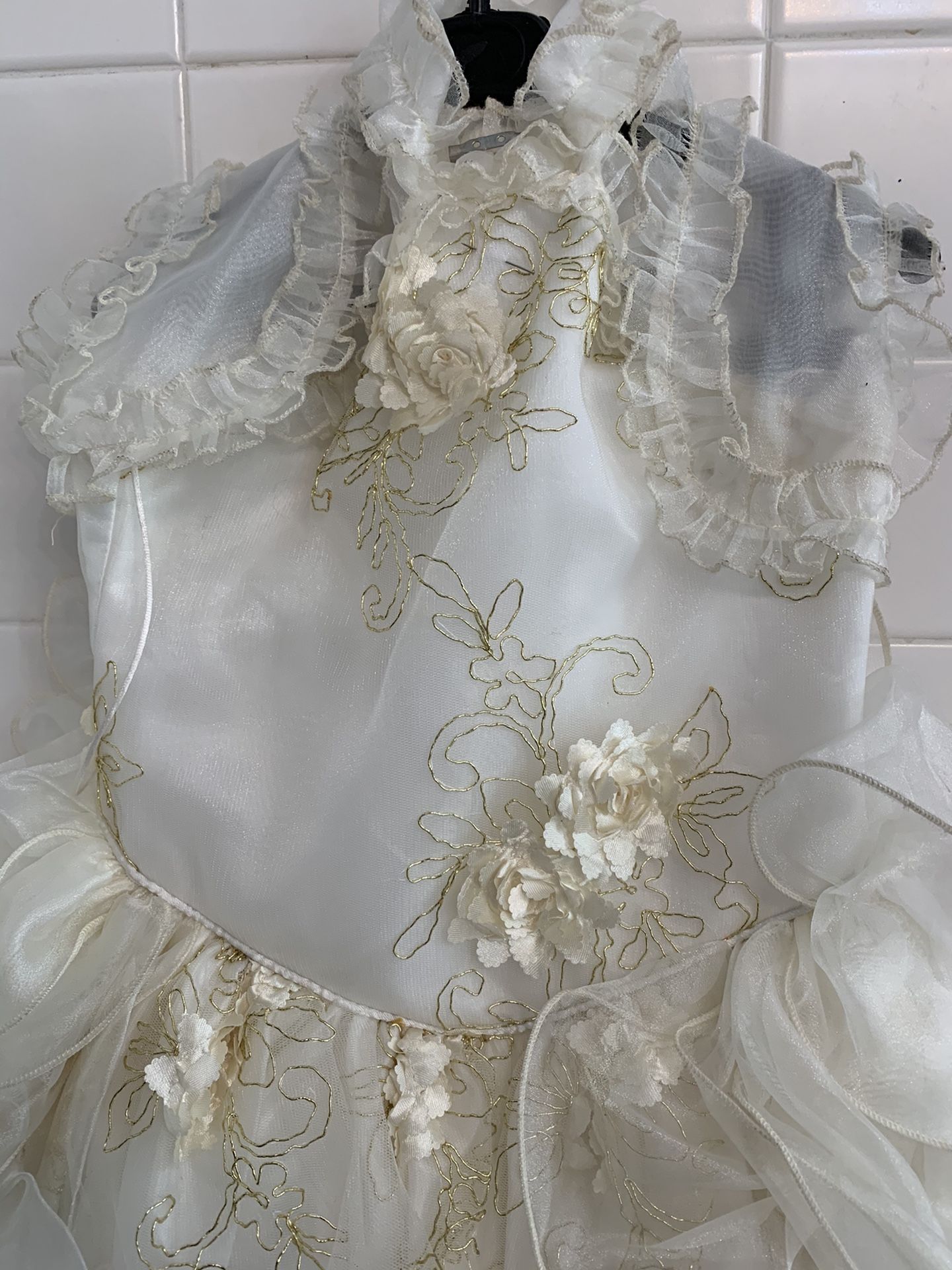 Off white girls dress