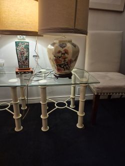 End Tables and lamps 40.00  a set