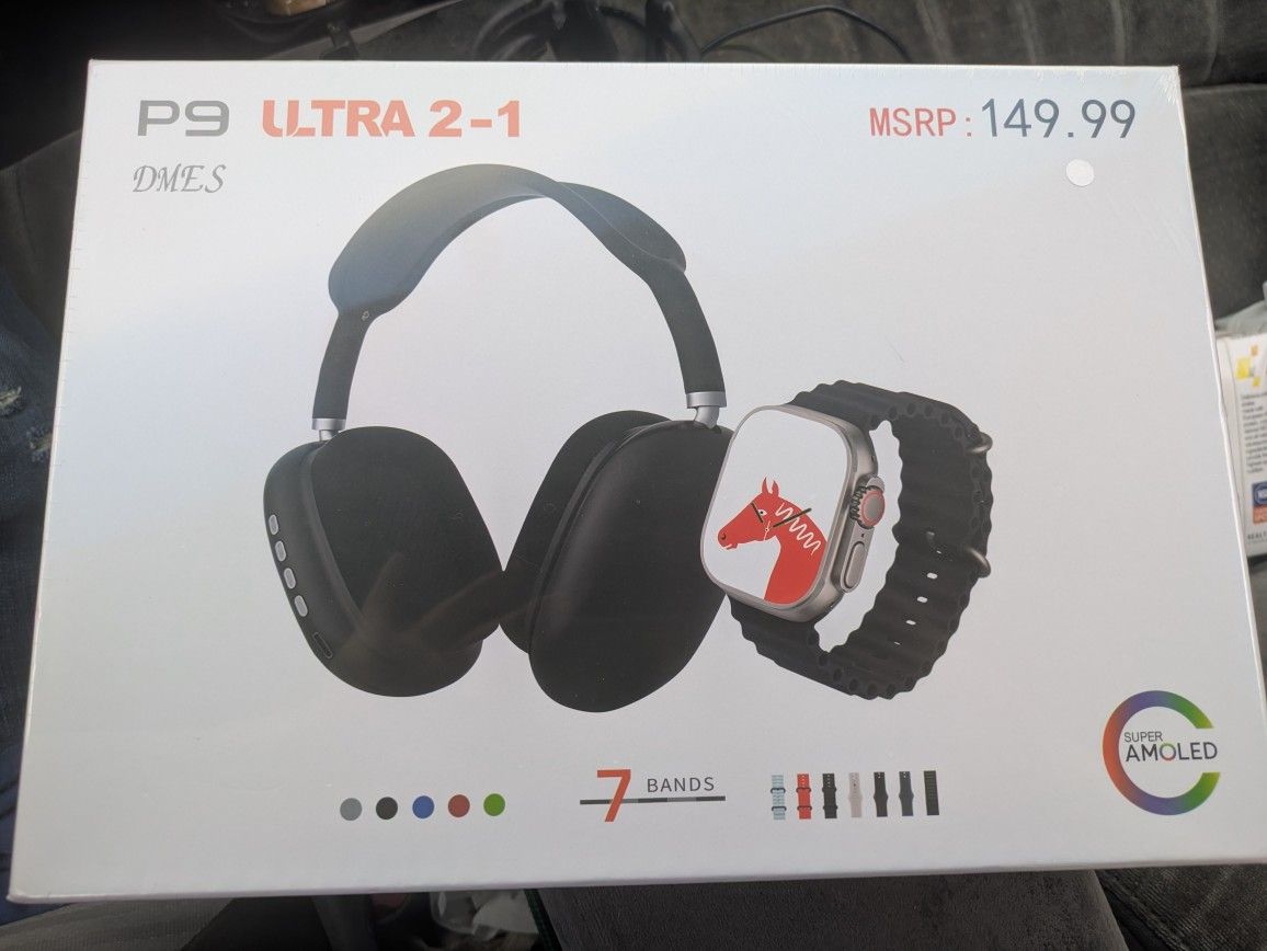 Smart Watch With Head Phones
