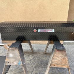 New weather guard side bed tool box low profile size 56” long x13” top x 17” back asking $550 