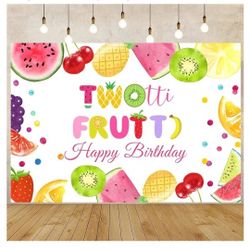 Birthday Fruit Backdrop
