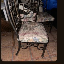 Iron Dining Chairs (Set Of 4)