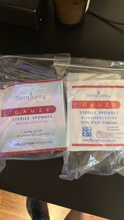 Simpurity Sterile Gauze Sponges 4x4 12-Ply
