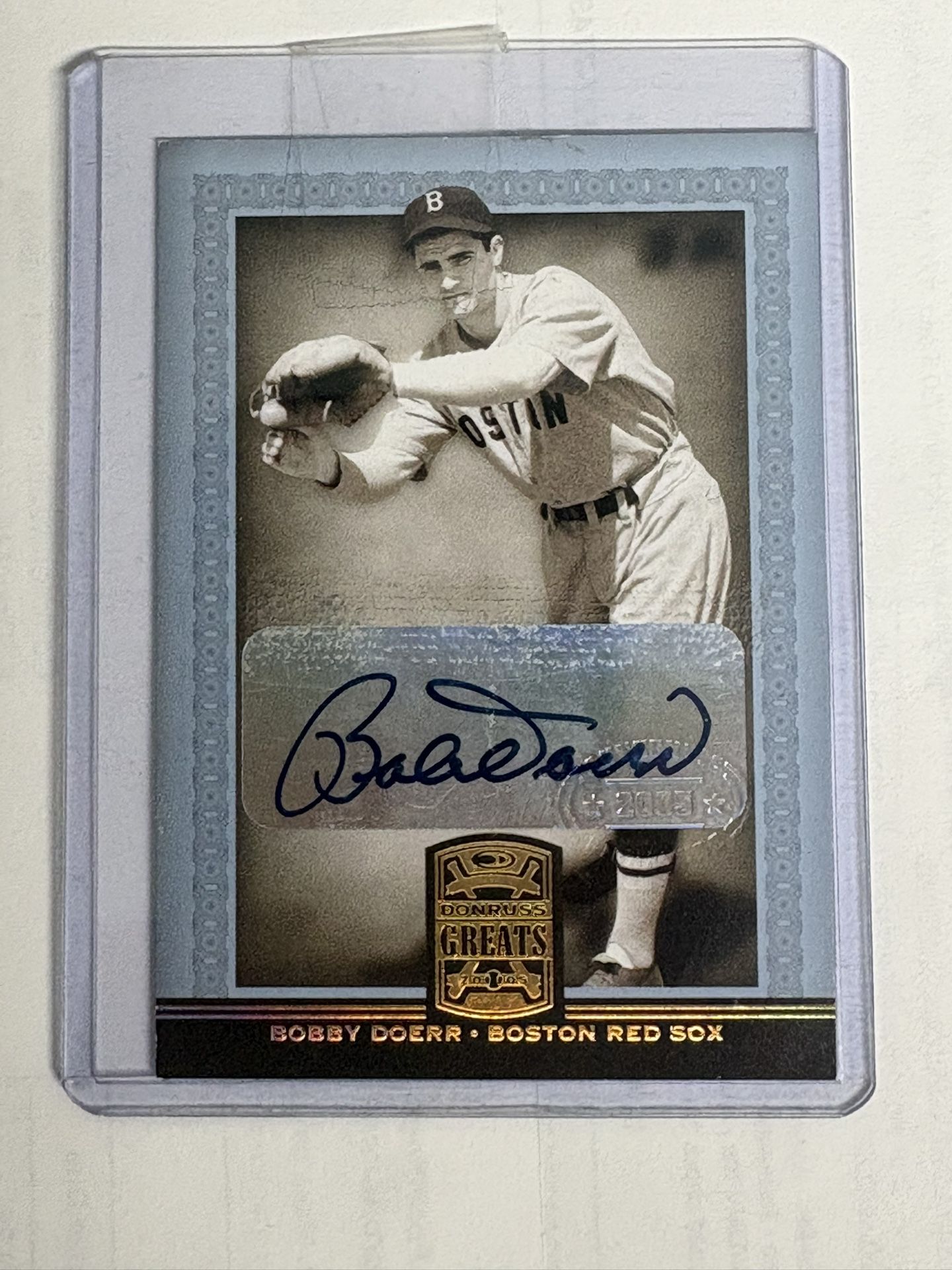 2005 Donruss Bobby Doerr Autograph